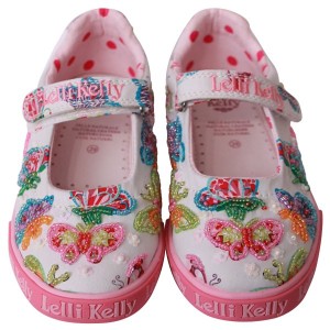lelli kelly mariposa canvas dolly shoes
