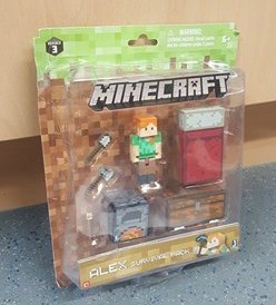 minecraft steve survival pack toy review