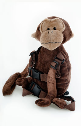 in-1 Harness Monkey Buddy Backpack Toddler Safety Reins Goldbug 2 